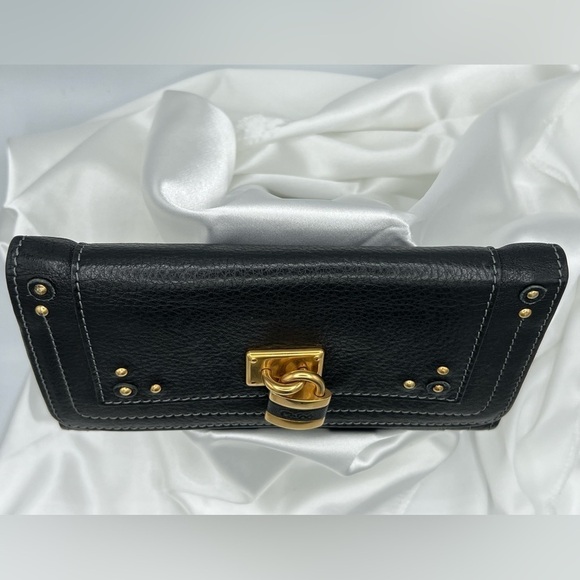 NEW ARRIVAL: CHLOE Paddington Black Leather Bifold Wallet - Picture 3 of 11
